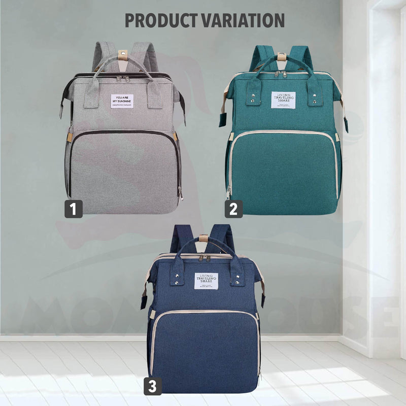 Portable Folding Multi Function Baby Diaper Bag Maternity Large Capacity Waterproof Baby Backpack