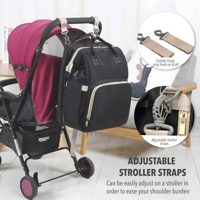 Portable Folding Multi Function Baby Diaper Bag Maternity Large Capacity Waterproof Baby Backpack