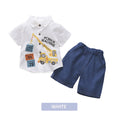 Newborn Baby Boy Clothing Shirt Short Sleeve Set (BM027)