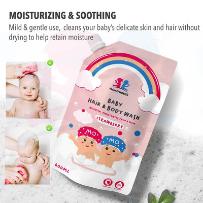 600ML Momo House Baby Shampoo Head To Toe Wash Body Wash & Hair Wash