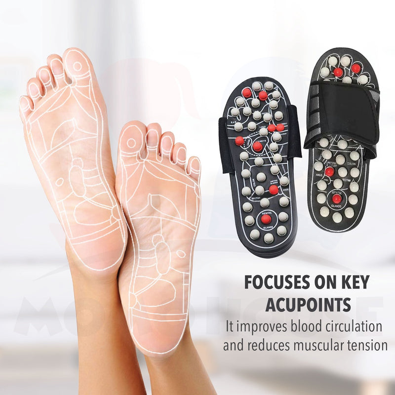 Acupressure Reflexology Foot Healthy Massage Slippers Slipper Sandal Shoe Kasut Selipar Urut