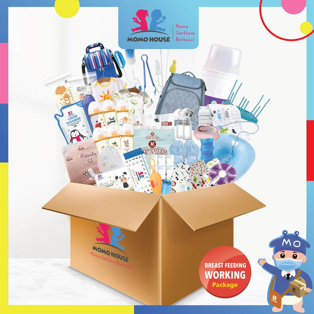 (54 Items) Hospital Delivery Pack â€“ Breast Feeding Working Mom Package Set Berpantang Tradisional