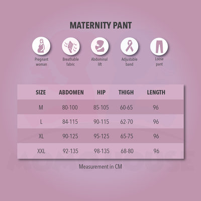 Maternity Pants Supportive Palazzo Pants Adjustable High Waist Pants Seluar Mengandung Muslimah Panjang (MPWL)