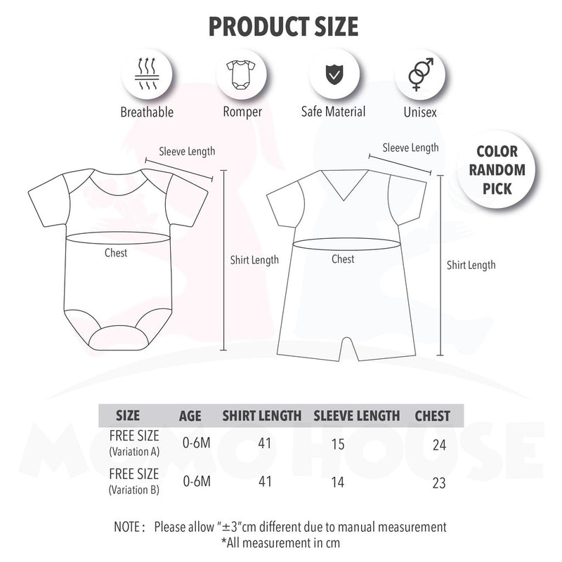 Baby Romper Lubang / Baby Romper Eyelet Boy (N1003 & N1004)