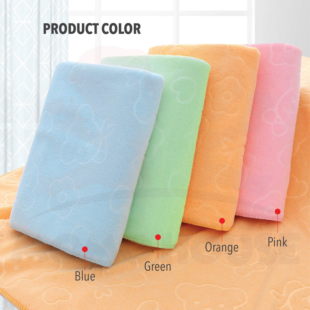 70*140cm Microfiber Absorbent Bath Towel High Absorbent Bath Towel Cute Animal Kids Bath Towel Tuala Mandi