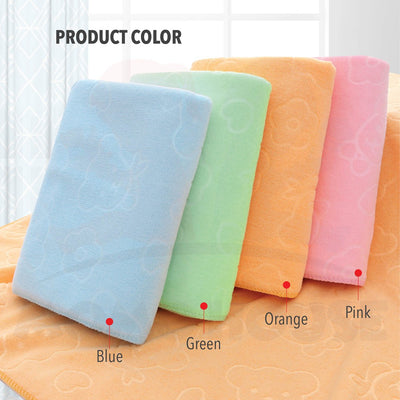 70*140cm Microfiber Absorbent Bath Towel High Absorbent Bath Towel Cute Animal Kids Bath Towel Tuala Mandi