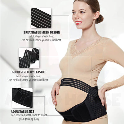 Maternity Belt Prenatal Adjustable Waistband Back Support Belly Band Pregnancy Protector Belt (MB)