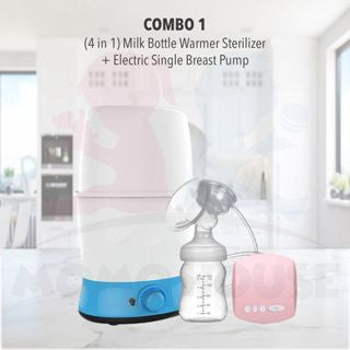 (4 in 1) Milk Bottle Warmer Sterilizer Steriliser - Combo Breast Pump Real Bubee