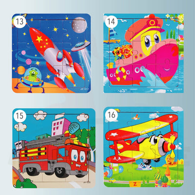 Early Learning Wooden Jigsaw Puzzle - 9 Blocks