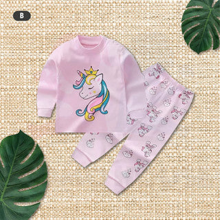 Kids Pyjamas Sleepsuit Baby Clothes Kids Sleepwear Baju Tidur Lengan Panjang Budak Pajamas Long Sleeve Pyjamas Kids Set