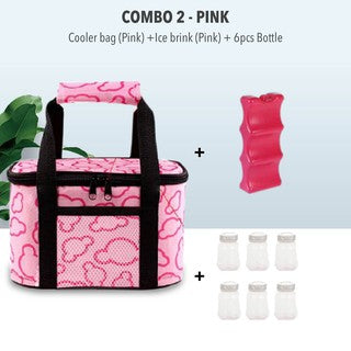 Foldable Cooler Bag For Breastmilk Storage Bag Bottle Feeding Breast Bump