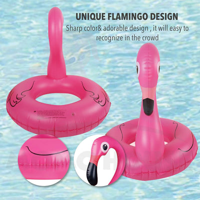 Inflatable Giant Flamingo Shaped Swimming Pool Float Raft Ring