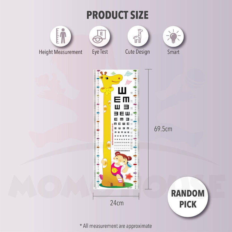 Height Measurement Wall Sticker Children&