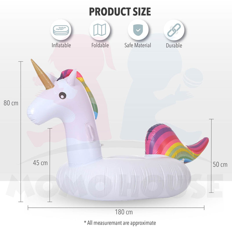 Inflatable Giant Rainbow Unicorn Float High Quality 180CM