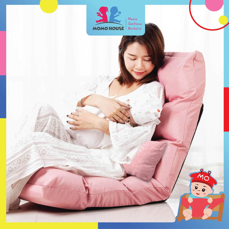 Breastfeeding Foldable Reclining Cushion Lazy Sofa Tatami Recliner Chair Adjustable Memory Foam Floor Bed