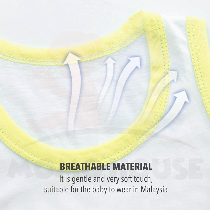 Newborn Baby T-Shirt Short Sleeveless Set - Baju Tanpa Lengan (BM013)