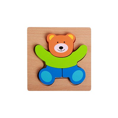 Wooden 3D Puzzle Jigsaw Wood Kids Baby Early Educational Learning Toys Extra Thick Wood Material