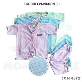 Newborn Baju Baby Infant Suit 0-3m Baju Tidur Baby (1pcs = Baju + Seluar) (Random Pick)(3906C&3907C&3908C&3909C&3905C)