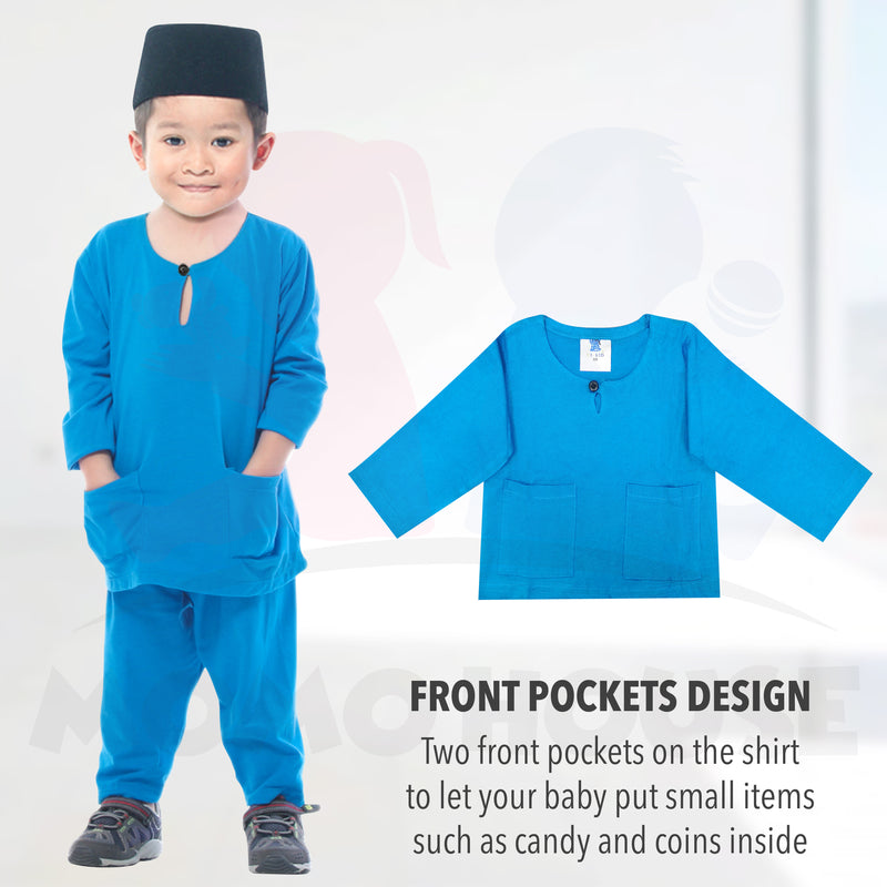 Momo House Baju Raya Budak Lelaki Kanak Kanak Baju Melayu Budak Teluk Belanga (BRB002)