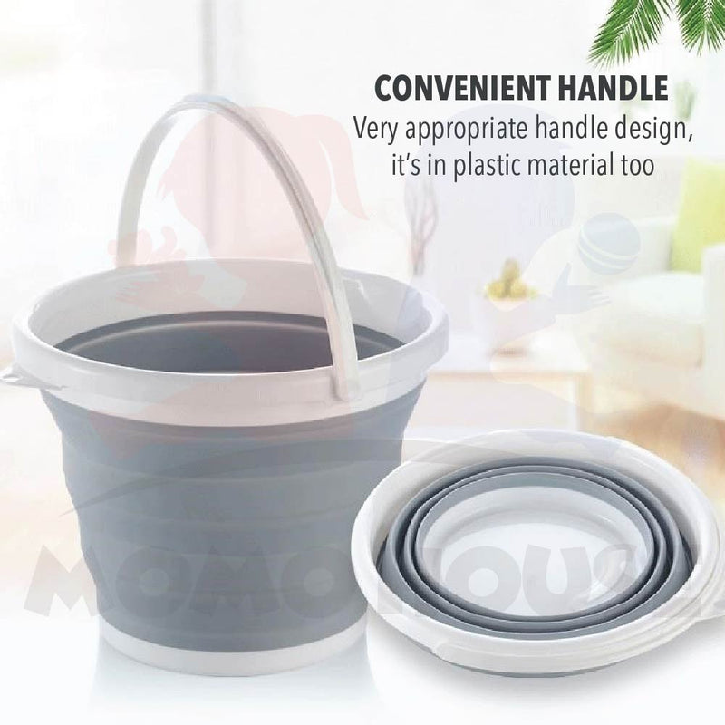 Plastic Foldable Bucket Folding Wash Basin Space Saving Outdoor Travel Tool Baldi Timba Lipat