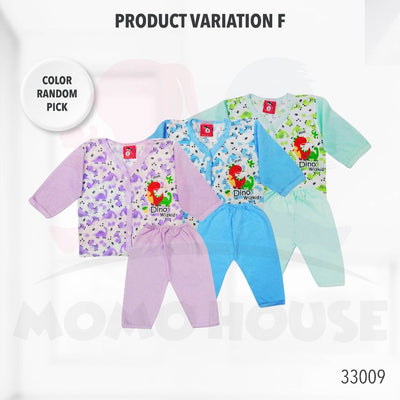 Newborn Baju Baby Infant Suit Dino Design Baju Baby(1pcs = Baju + Seluar)(33004 & 33005 & 33006 & 33007 & 33008 & 33009)