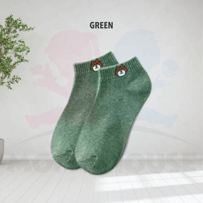 Maternity Stocking Bear Cartoon Confinement Socks Cute Sock Sleeping Socks Winter Socks Stokin Pantang (MWSB)