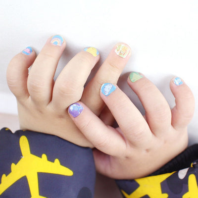 Baby Kids Cute Cartoon Nail Art Stickers Waterproof DIY Manicure Stickers Cute Sticker Murah Sticker Comel