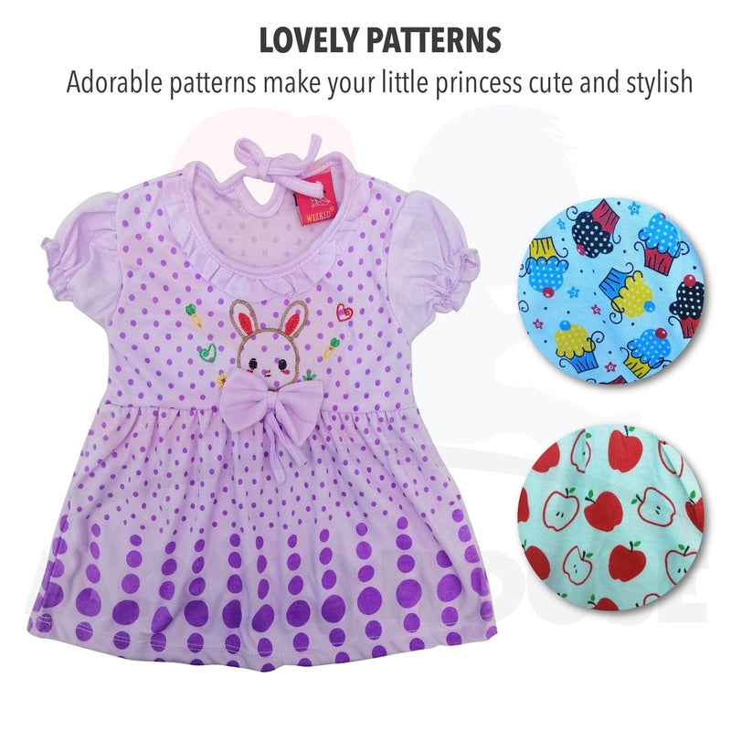 Newborn Baby Girls Dress Baby Girl Clothing Cute Dress Baju Budak Perempuan (Random Pick) (3821 & 3822 & 3823)