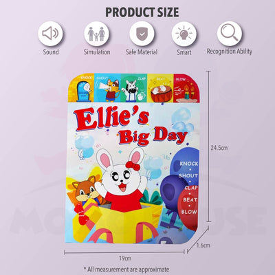 Baby Toys Educational Ellie's Big Day Interactive Early Learning E-Book For Kids