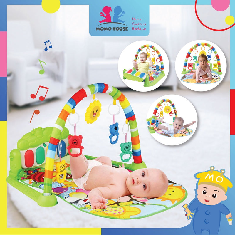 Baby Toys Colourful Musical Play Gym Playgym Play Mats Playmat - Animal