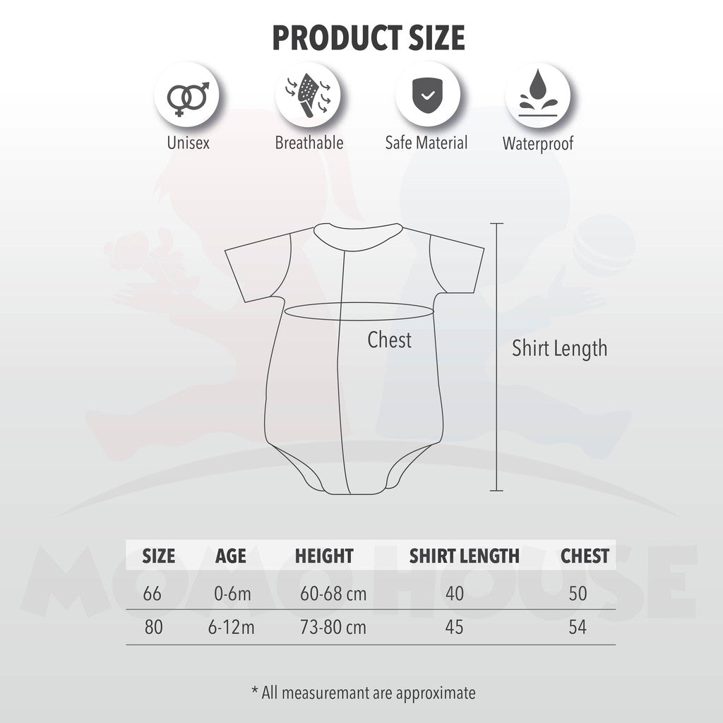 Soft Cotton Eyelet Romper Baby Baju Lubang (MMR02)