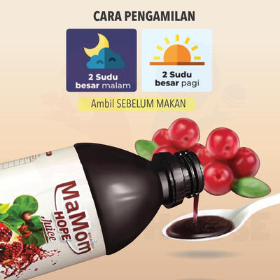 Original Mamom Hope Enerjax Jus Kesuburan Jus Khasiat 100% Original (250ml)