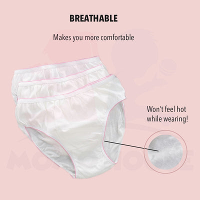 (1pcs) Disposable Panty Breathable Cotton Panty Seluar Dalam Ibu Mengandung Pakai Buang