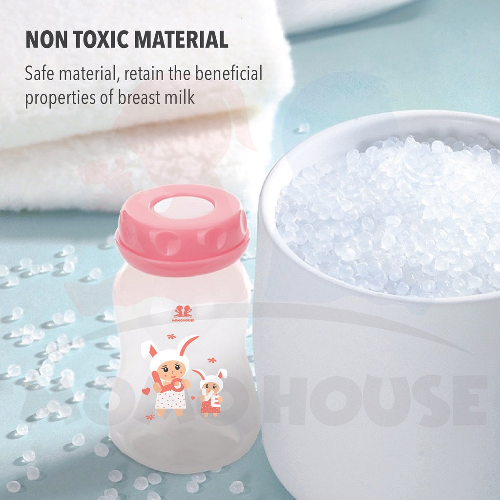Momo House 4oz/ 6oz Breastmilk Storage Bottle Slim Neck Bottle Breast Milk Breastfeeding Bottle