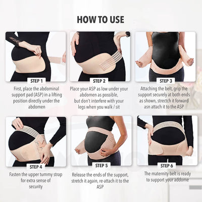 Maternity Belt Prenatal Adjustable Waistband Back Support Belly Band Pregnancy Protector Belt (MB)