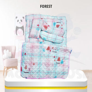 Baby Sleeping Toto Bed 5 in 1 Set Baby Tilam Bedsheet Tilam Toto Baby Bedsheet