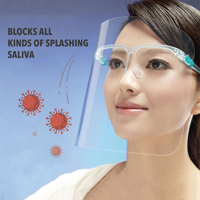 Face Shield Waterproof and Anti-fog Dental Face Shield Anti-fog Mask Protective Isolation Glasses