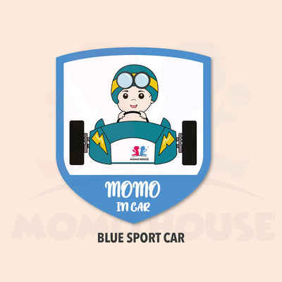 MOMO HOUSE Car Window MOMO In Car Warning Sticker Sticker Cermin Kereta