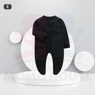 Newborn Romper Zipper Baby Pajamas Newborn Clothes Baby Sleepsuit Romper Baby Boy & Girl Long Sleeve Romper Jumpsuit