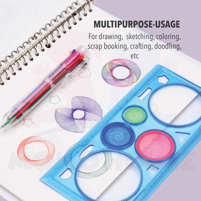 Spirograph Geometric Ruler Drafting Tools Art Sets For Children Stationery Drawing Creative Gift Goodies Doorgift