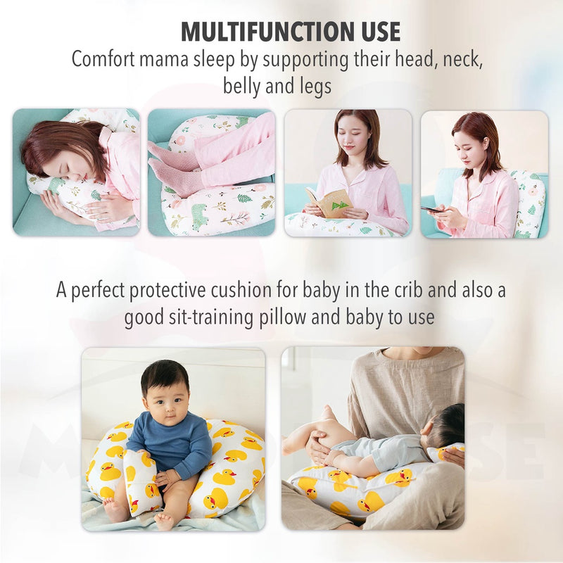 Newborn Baby Breastfeeding U-Shaped Cotton Maternity Head Support Pillow Bantal Menyusu