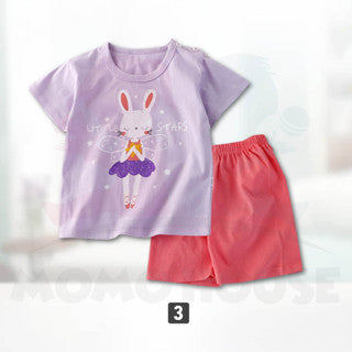 Newborn Baby T Shirt Short Sleeve Set (BM029)