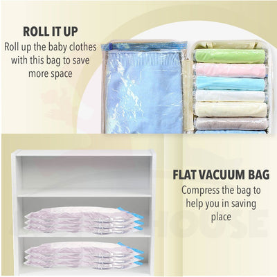 Travel Storage Resealable Vacuum Bags Vacuum Bag Compression Sealer Wardrobe Compress Organization Kit Save Space