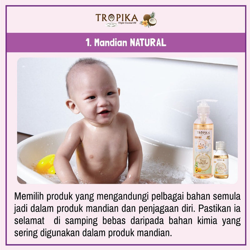 Tropika Natural Bubble Wash Head To Toe Natural Healthy Effective