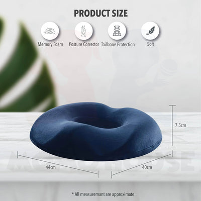 Hemorrhoids Soft Firm Memory Cushion Memory Foam Absorb Pressure Ergonomic Seat