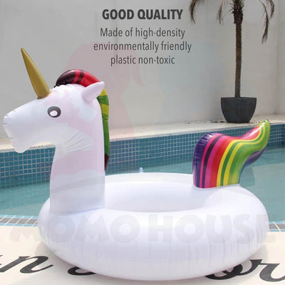 Baby Kids Inflatable Swimming Ring Toddler Float Boat Ring With Seat Pelampung Bayi - Unicorn Design