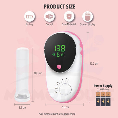 Premium Fetal Doppler Heart Detector Monitor With Memory Pregnant Women Home Medical Fetal Rate Detector Degupan Bayi