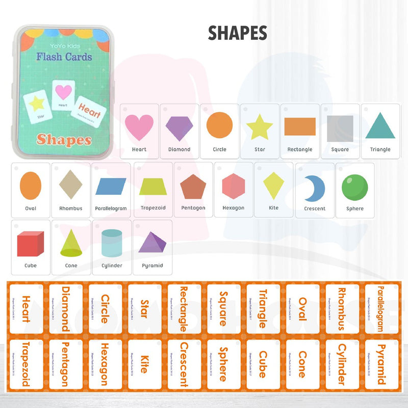 Early Learning Flash Card Kad Animal Shape Colour Body Number Alphabet Fruit Weather Kids Education