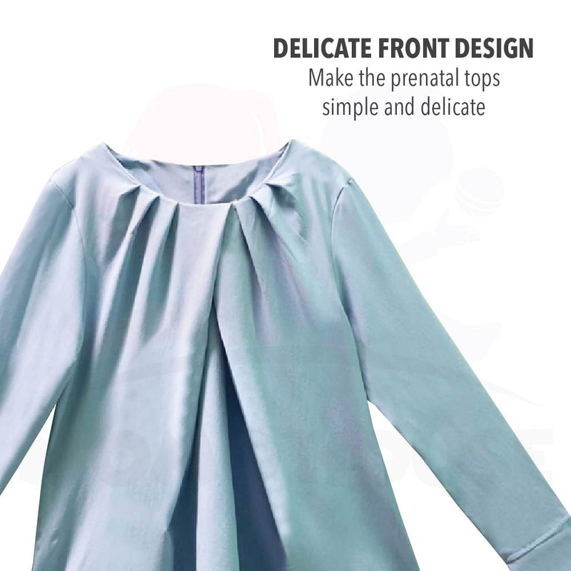 Maternity Muslimah Maternity Blouse Pudding Long Sleeve Baju Mengandung Labuh Muslimah Blouse (MBM002)