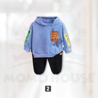 Baby Boy Stylish Design Hoodie with Long Sleeve Hood Baju Bayi ( MYB045 )